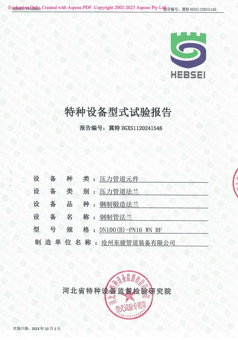 特種設(shè)備型式試驗(yàn)報(bào)告1